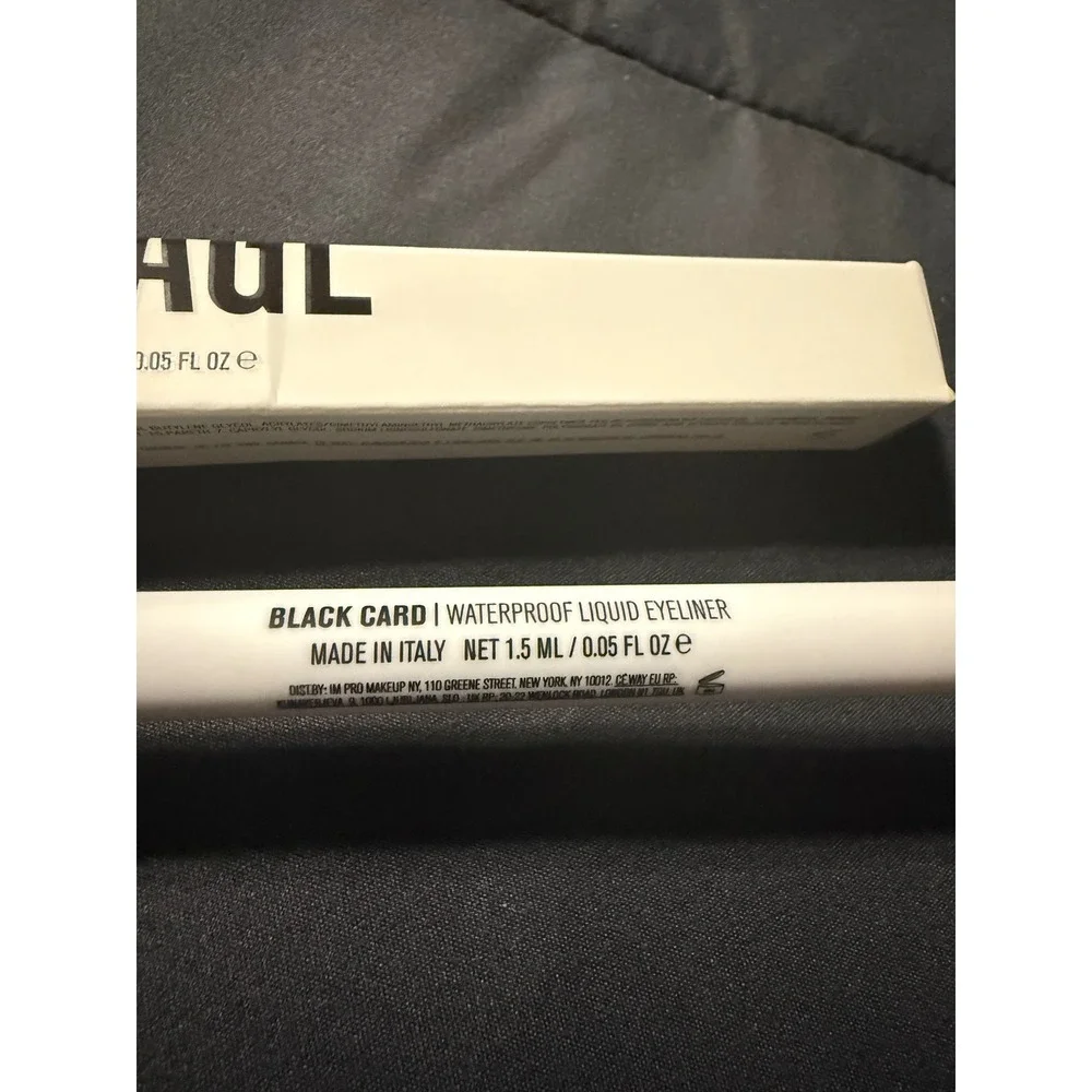 IL MAKIAGE Black Card Waterproof Liquid Eyeliner Black 1.5ml 0.05oz NIB